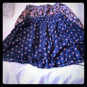 Two Abercrombie & Fitch mini fun flirty skirt